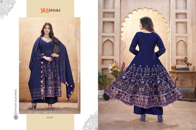 Royal Look By Khushboo Roman Silk Printed Readymade Suits Exporters In India